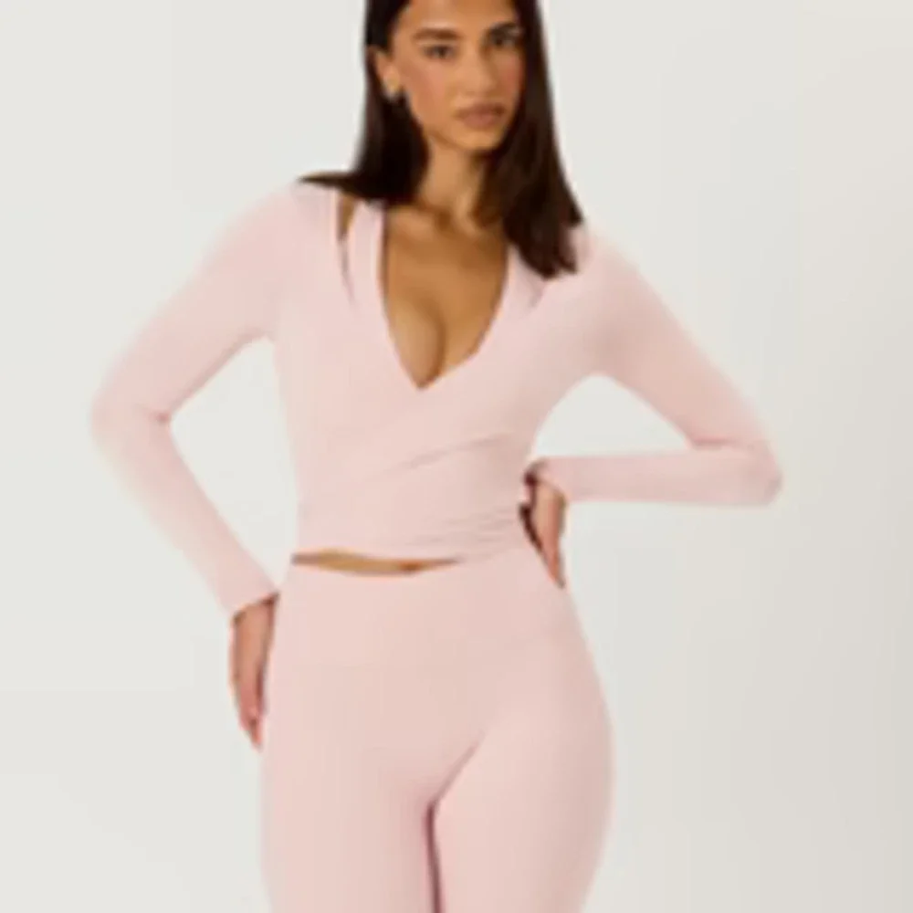 CSB Ballet Wrap Top in Pink - Picture 1 of 2